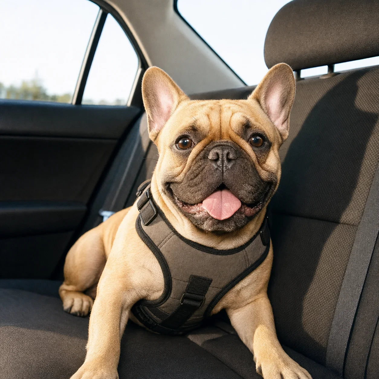 Calm dog after RevitaPaw — Car rides