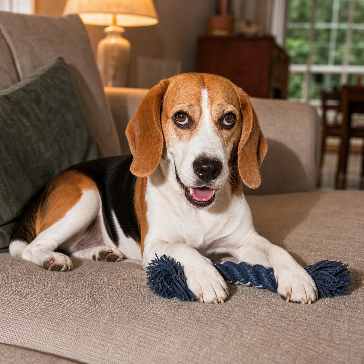 Calm dog after RevitaPaw — Being left alone