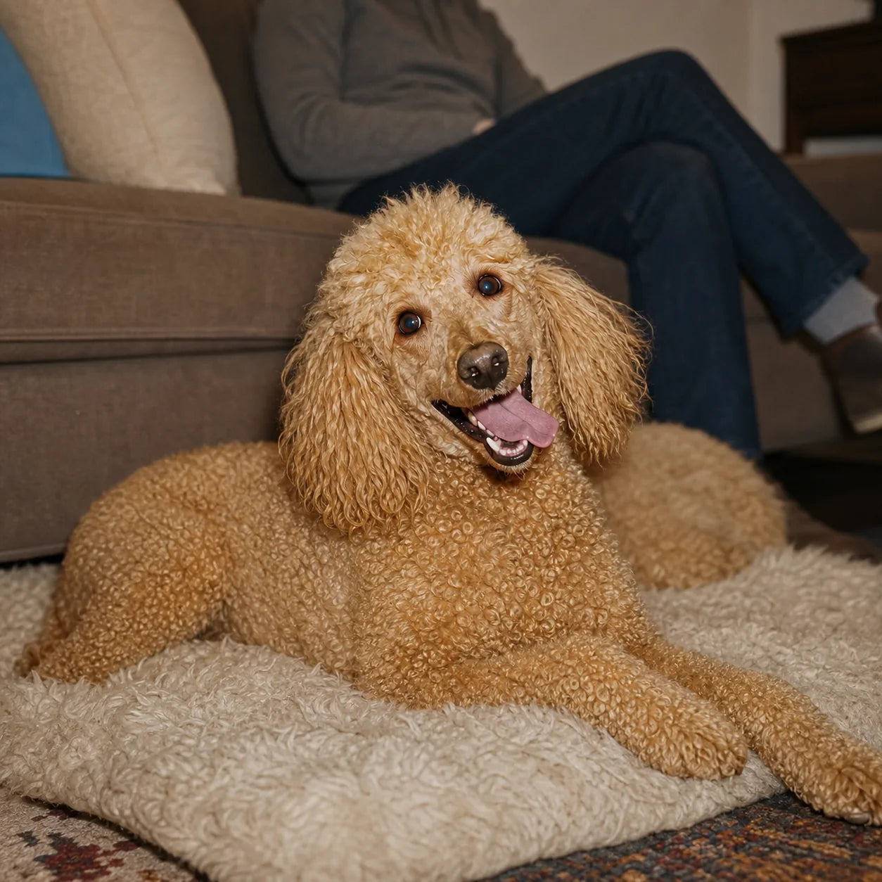 Calm dog after RevitaPaw — Houseguests