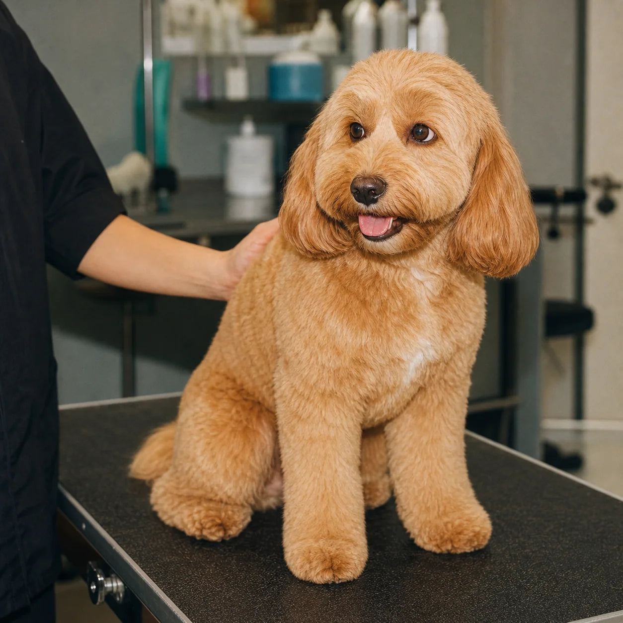 Calm dog after RevitaPaw — Grooming